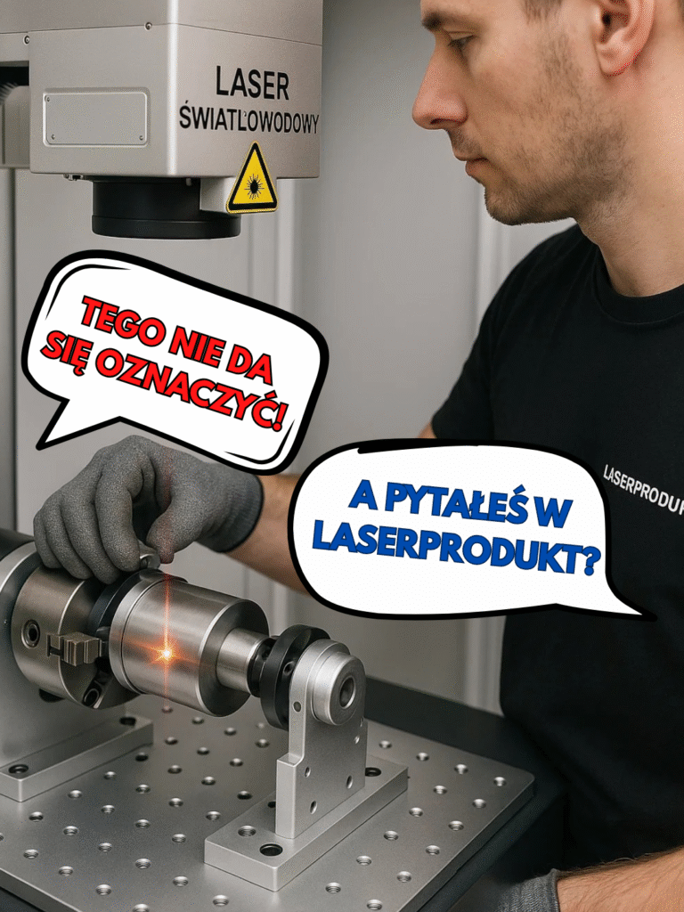 Znakowanie laserowe po obwodzie. Znakowanie dla przemysłu, automotive, produkcja.